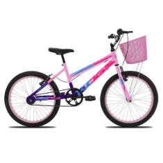 Bicicleta KOG Infantil Aro 20 Feminina V-Brake Cestinha-Feminino