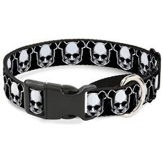 Buckle-Down Coleira para cachorro Martingale - repetição de urso panda - 2,5 cm de largura - serve para pescoço de 38 a 66 cm - Grande