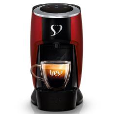 Máquina de Café Espresso TRES 3 Corações Touch Vermelha - 127V