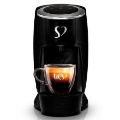 Máquina de Café Espresso TRES 3 Corações Touch Preto