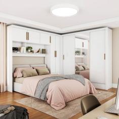 Guarda-roupa Casal Modulado 5 Portas Santiago 3 Portas Plus 5 Gavetas 