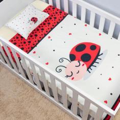 Jogo de Lençol de Berço Americano 2 Peças Infantil Bebês Estampado Fro