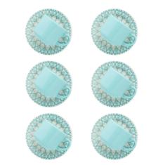 Conjunto De 6 Xícaras Grandes 200Ml Com Pires Donna Mandala