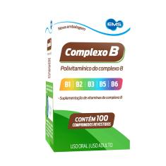 Complexo B Polivitamínico EMS 100 comprimidos 100 Comprimidos Revestidos