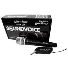 Microfone SOUNDVOICE Sem Fio Mão MM113