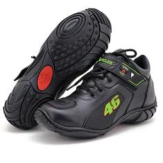TENIS MOTOCICLISTA CASUAL URBANO TREKKING COURO 401 VERDE (38, 401 VERDE)