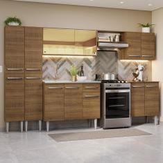 Armário de Cozinha Completa 293cm com Pia Rustic Emilly Madesa 07