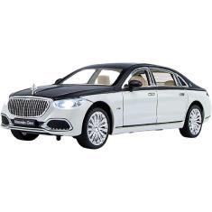 Carro de brinquedo colecionável Mercedes-Benz Maybach S680 em escala 1:24