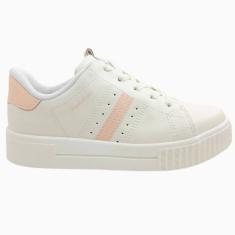 Tênis Infantil Menina Casual Retrô Dia a Dia Passeio Escola Conforto Flatform Pink Cats V4442