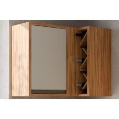 Armário Aéreo p/ Cozinha Tempranillo Canto Reto c/1 Porta 98cm Amendoa