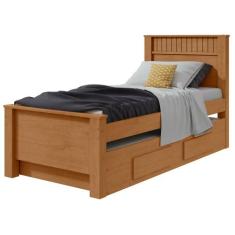 Cama Solteiro Bibox 2 Gavetas Athenas - Lopas - Móveis Lopas