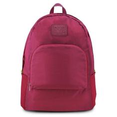 Mochila Dobrável Para Viagem Estampa Lisa Jacki Design Vermelho Escuro