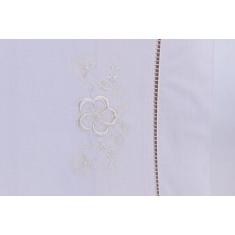 Jogo De Lençol Cama Viúva 100% Algodão 200 Fios 3 Pçs Palha - Thais En