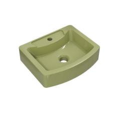 Cuba de Apoio RT41 Retangular 41X30cm Colorida - Compace, Verde Acqua