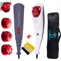 Aparelho Massageador Elétrico Corporal Muscular + Massageador Facial +