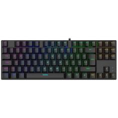 Teclado Gaming Satellite GK-51 King Fight RGB Mecanico com Fio Preto -
