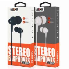 Fone De Ouvido Stereo Earphones Power Lelong C/ Microfone Le-0213 - Xi