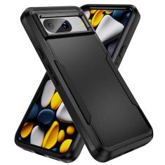 SORAKA Capa para Google Pixel 8 Capa rígida de PC Capa macia de TPU para para-choques Capa robusta de ajuste fino Capa Google Pixel 8