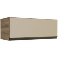 Armário Aéreo p/ Cozinha Maxxi G770 1 Porta Basculante c/Vidro Nogal -