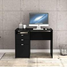 Mesa Escrivaninha Camboja Com Nicho - Preto