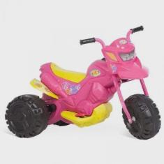 Moto Infantil XT3 Fashion Elétrica 6V Rosa Brinquedos Bandeirante Rosa