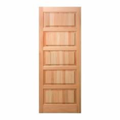 Folha de Porta Maciça 210x80cm Eucalipto PP01 Cruzeiro Portas Nude