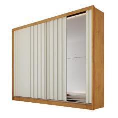 Guarda Roupa Galati Ripado Com 1 Espelho MDF - MadeMarcs - MadeMarques