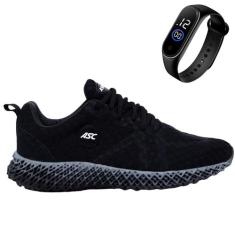 Tênis Esporte Feminino e Masculino Tecido Tramado Para Academia Corrid