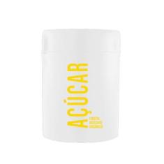 Pote para Açúcar 0,8 L Inox Branco Attuale - Plasvale