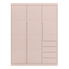 Guarda Roupa Infantil Pérola Rosê - Phoenix Baby Rosê