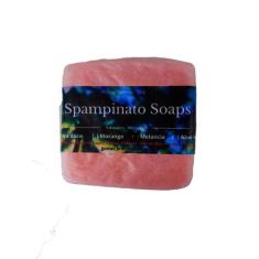 Sabonete Artesanal De Melancia Banho Mãos Corpo 70G - Spampinato Soaps