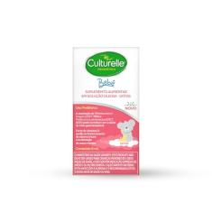 Culturelle Probiótico Gotas, Com 2 Cepas Probióticas, Sem Glúten, Sem Lactose, Para Bebês de até 3 meses, Sem Sabor, 6 ml