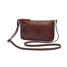 Bolsa Transversal Mini Pequena Tiracolo Feminina Lateral Couro 