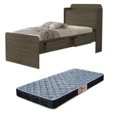 Cama Solteiro Para Quarto de Criança Adulto Tamires Com 2 Gavetas Prat