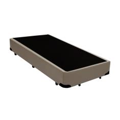 Cama Box Blindado Solteiro NK Camas Sintético Bege 40x78x188