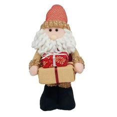 Boneco Natal Papai Noel Com Presente Natalino 28cm