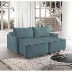 Sofá Retrátil 160cm com Porta USB 2 Lugares Moon 2325 Verde