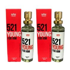 Kit 2 Perfume Masculino 521 Young For Him Amakha Paris 15Ml