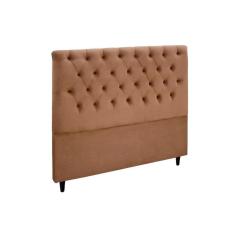 Cabeceira Cama Box Estofada King King Embaixatriz Plus Suede Bege - Simbal