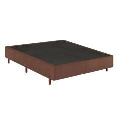 Base Box Casal 138x188x37cm Mannes Marrom