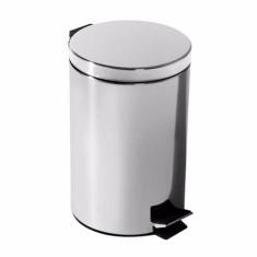 Lixeira Inox 5L De Pedal Com Tampa - Capricho, Inox, Cinza