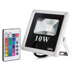 Refletor Holofote Led Rgb 10w Ip66 Bivolt