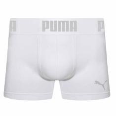 Cueca Puma Boxer Sem Costura, Branco, P