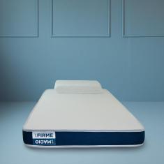 Colchão Solteiro 88 Guldi Duplo D28 com 1 Travesseiro Guldi Soft Nasa Branco