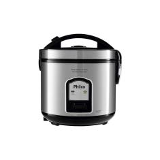 Panela Elétrica de Arroz Philco PH5P Visor Glass Inox / Preto