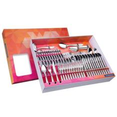 Faqueiro Tramontina Inox - Laguna 91 Peças, Prata, 91
