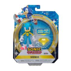 Boneco Articulado Sonic De 9Cm Com Acessório - Sonic
