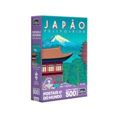 Quebra-Cabeça Nano 500 peças Postais do Mundo Japão - Toyster Brinqued