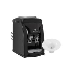 Bebedouro de Mesa Furador Galão Compressor Preto Inox  Karina, Preto