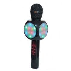 Microfone Bluetooth Karaoke Portátil Usb Sd Fm Sem Fio Led